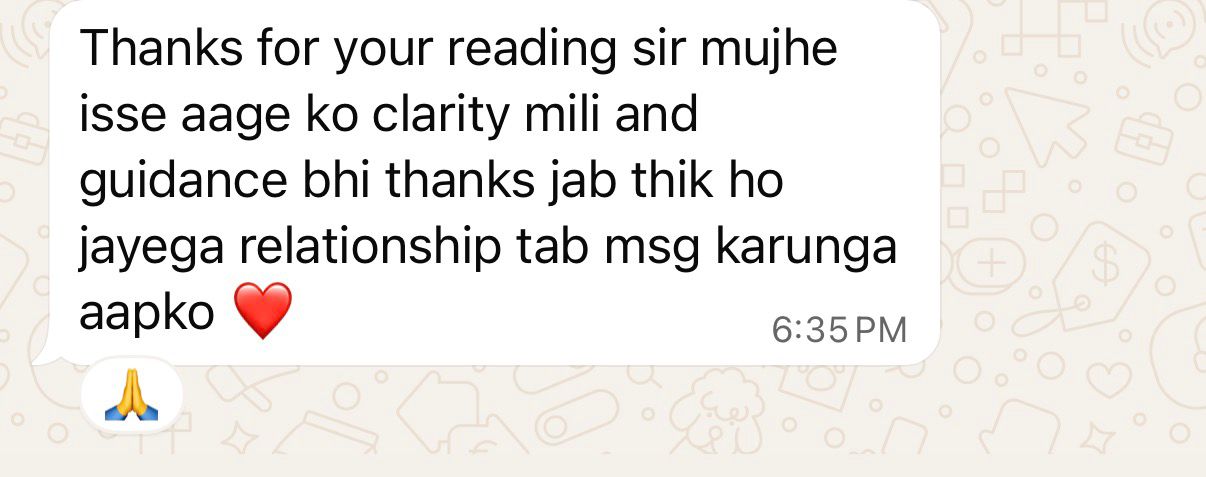 Client thanking Soul Detox for tarot reading clarity